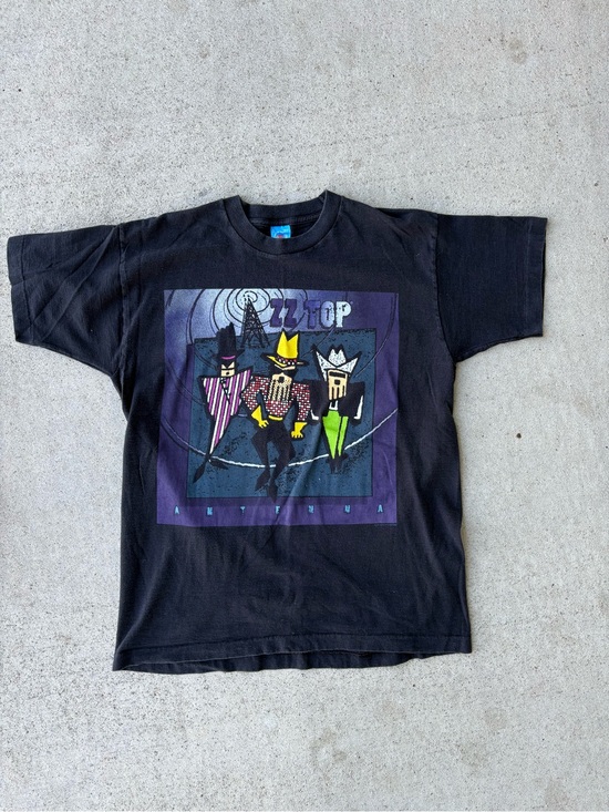 Vintage Other - Vintage 1994 ZZ Top Antenna World Tour Band Shirt USA Large